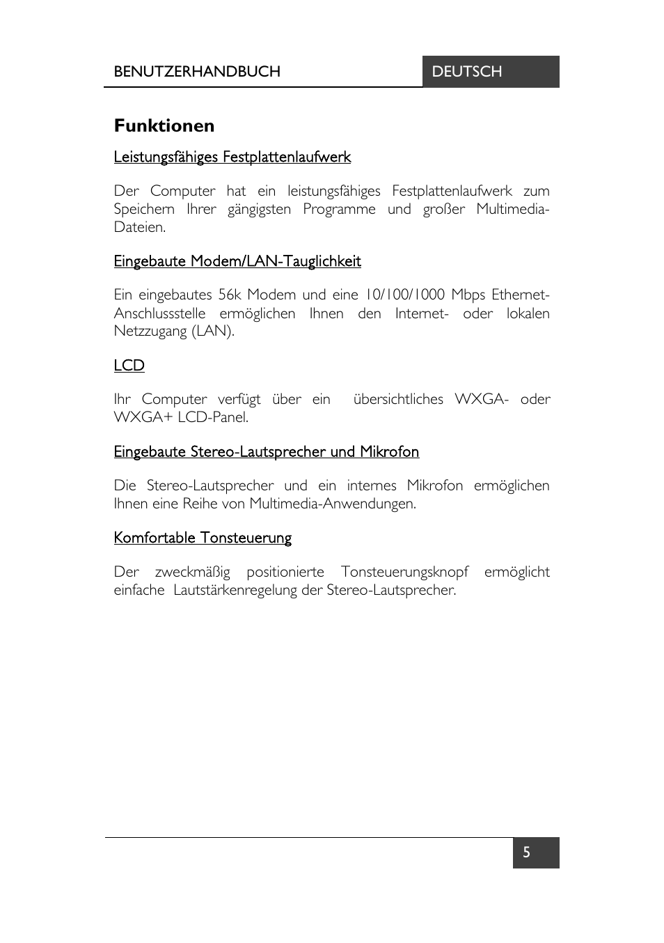 Funktionen | chiliGREEN X7 User Manual | Page 10 / 198