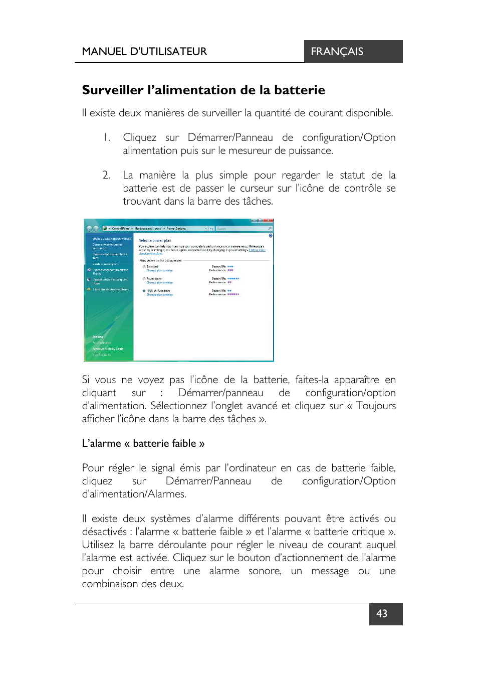 Surveiller l’alimentation de la batterie | chiliGREEN X7 User Manual | Page 114 / 198