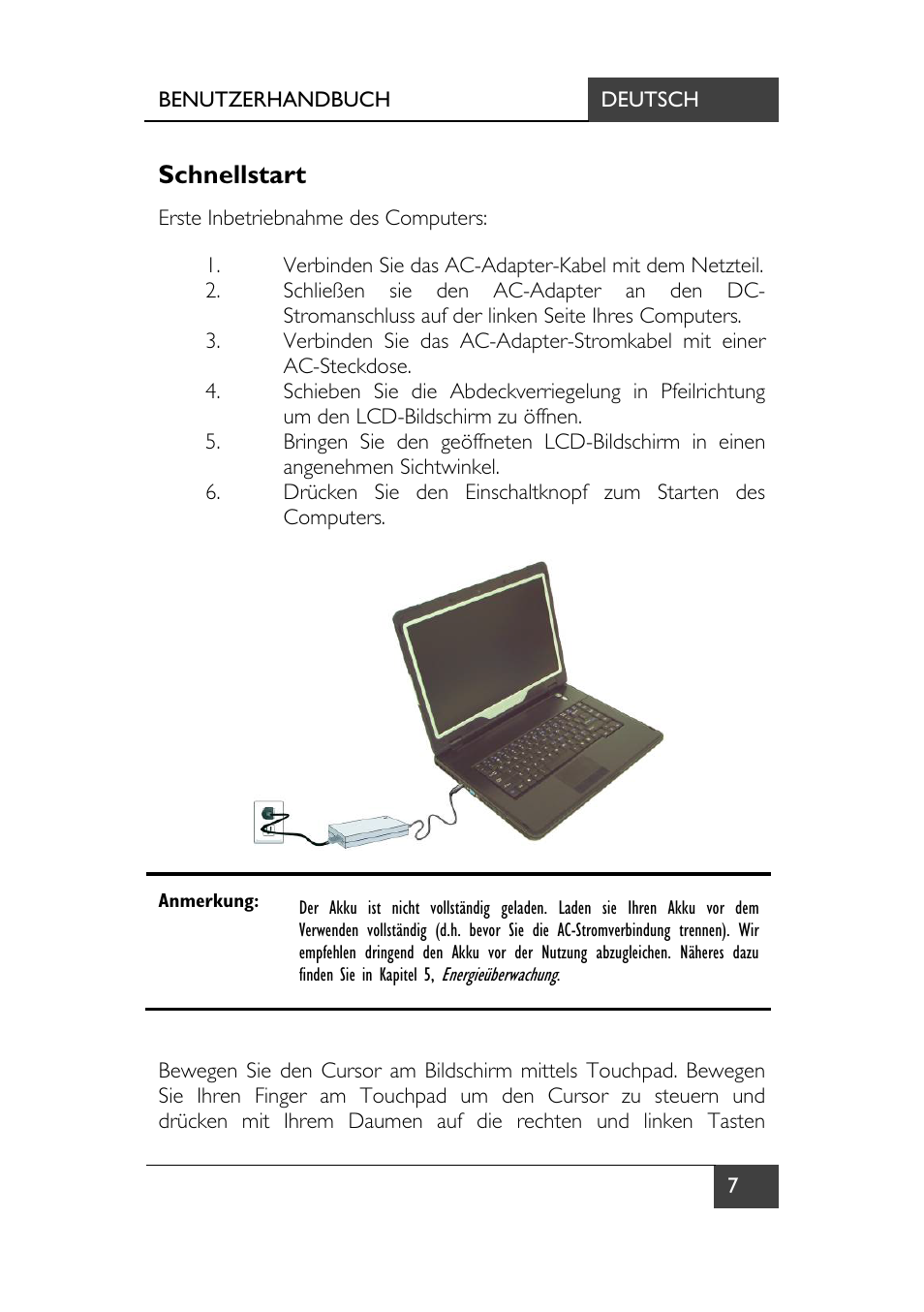Schnellstart | chiliGREEN X7 User Manual | Page 12 / 198