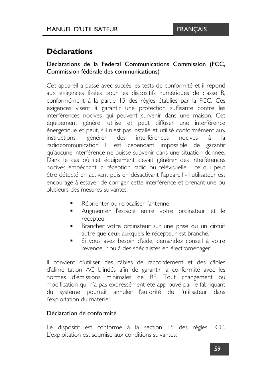 Déclarations | chiliGREEN X7 User Manual | Page 130 / 198