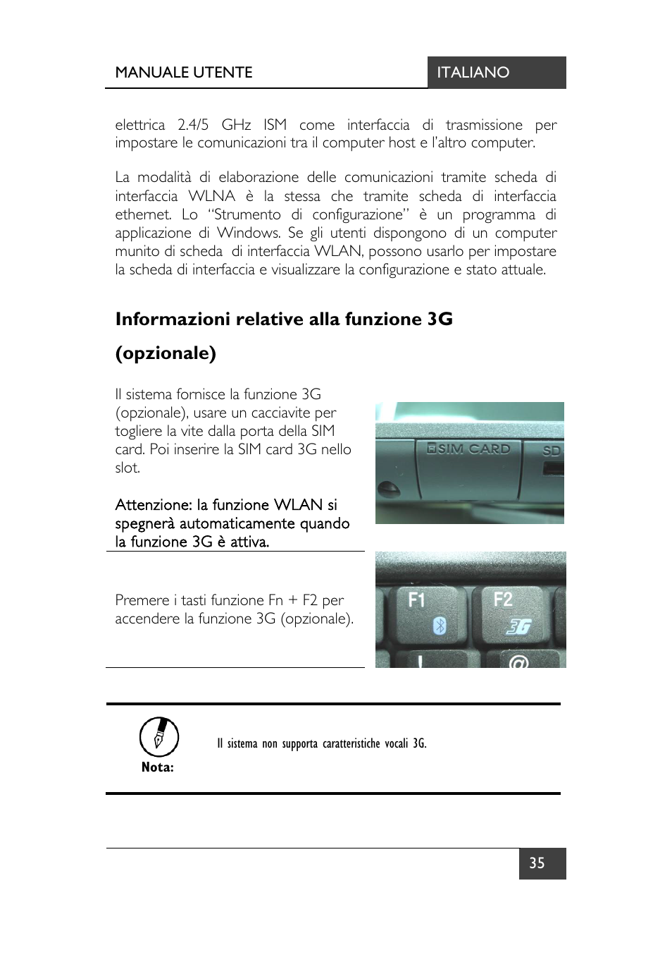 Informazioni relative alla funzione 3g (opzionale) | chiliGREEN X7 User Manual | Page 172 / 198