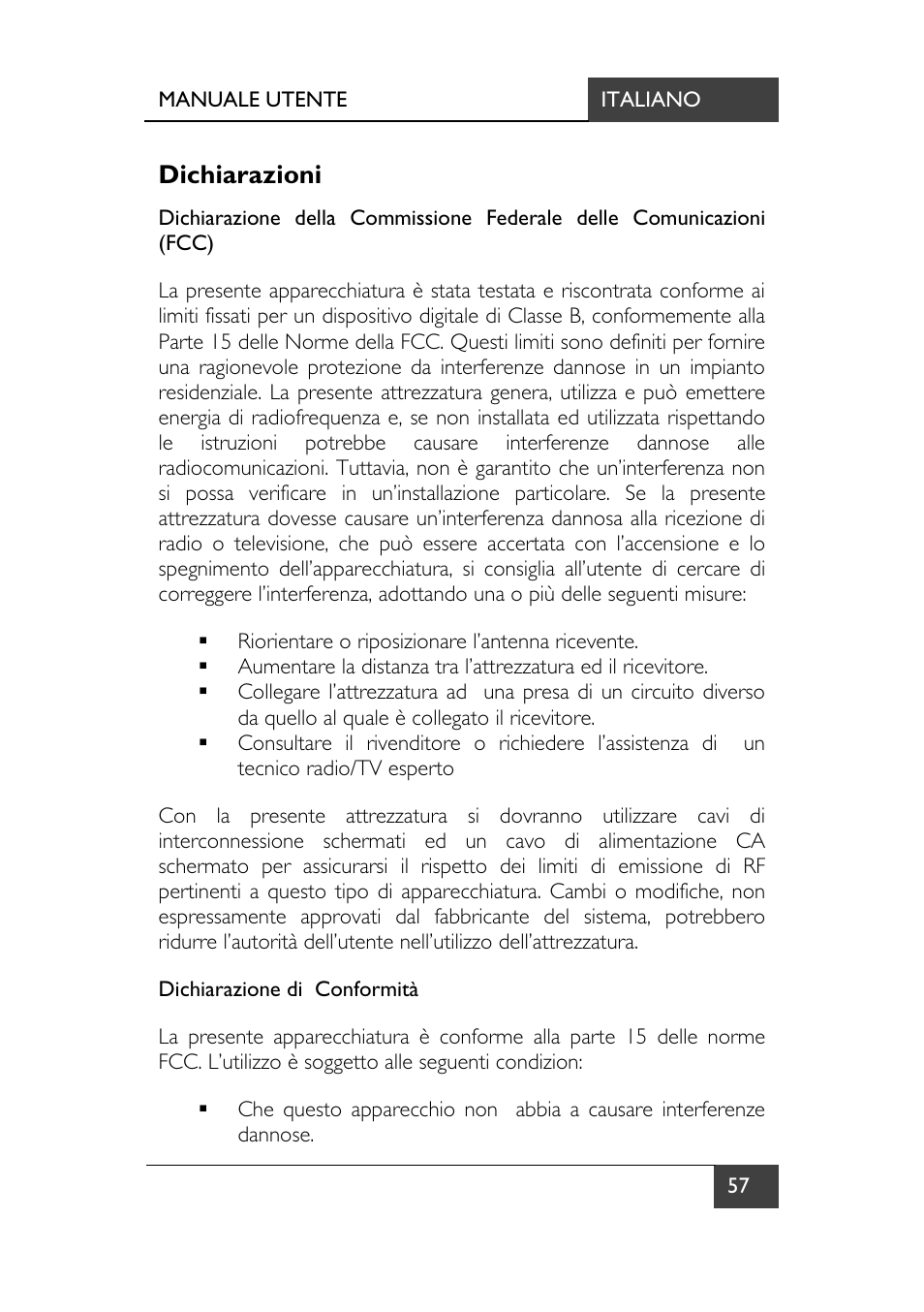 Dichiarazioni | chiliGREEN X7 User Manual | Page 194 / 198