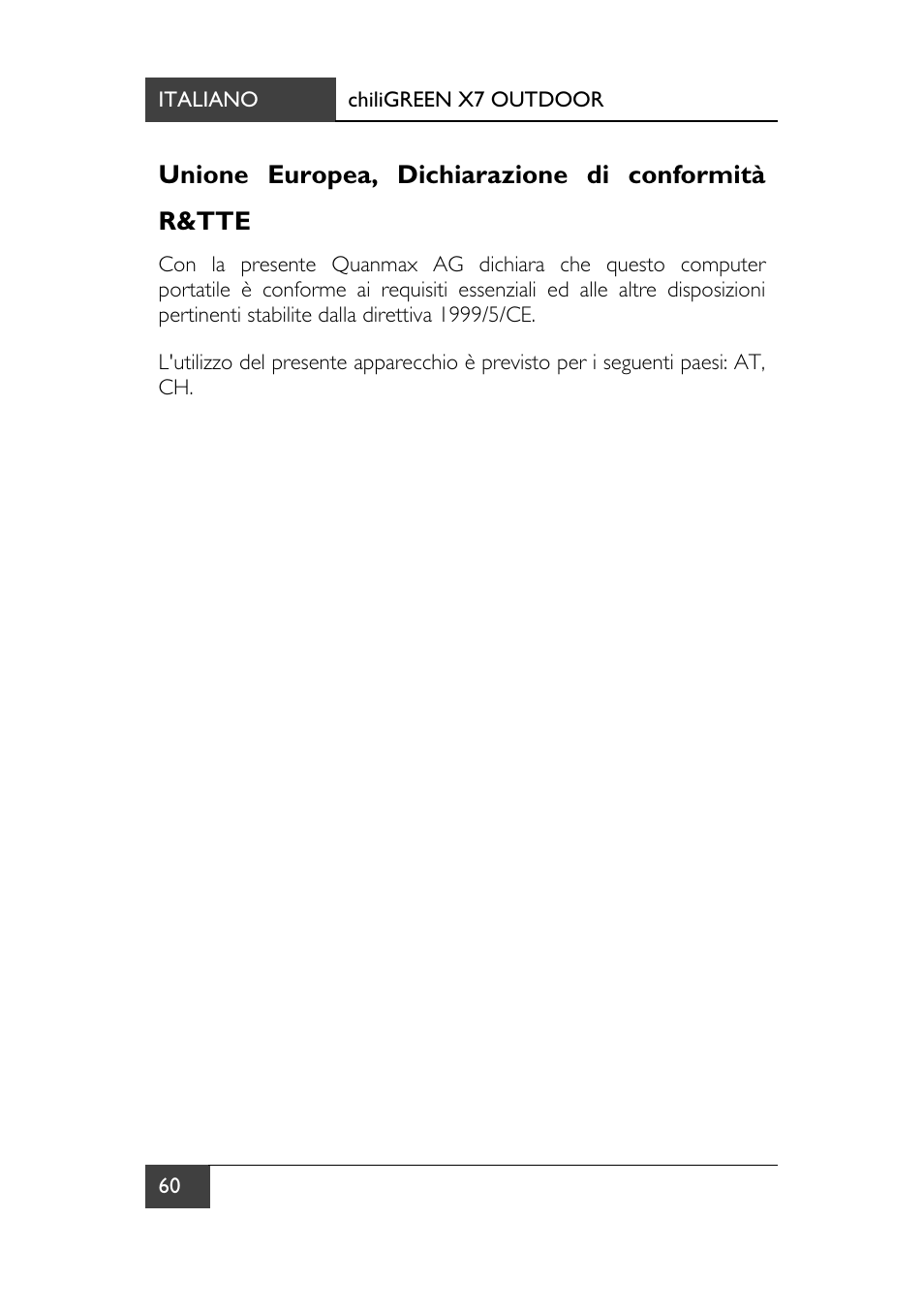 Unione europea, dichiarazione di conformità r&tte | chiliGREEN X7 User Manual | Page 197 / 198
