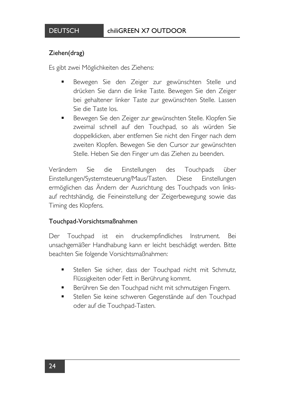 chiliGREEN X7 User Manual | Page 29 / 198