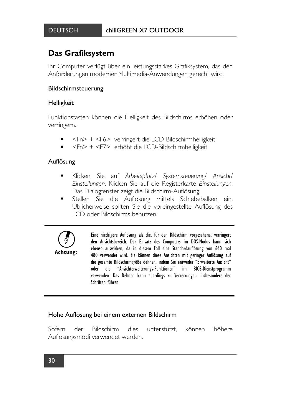 Das grafiksystem | chiliGREEN X7 User Manual | Page 35 / 198