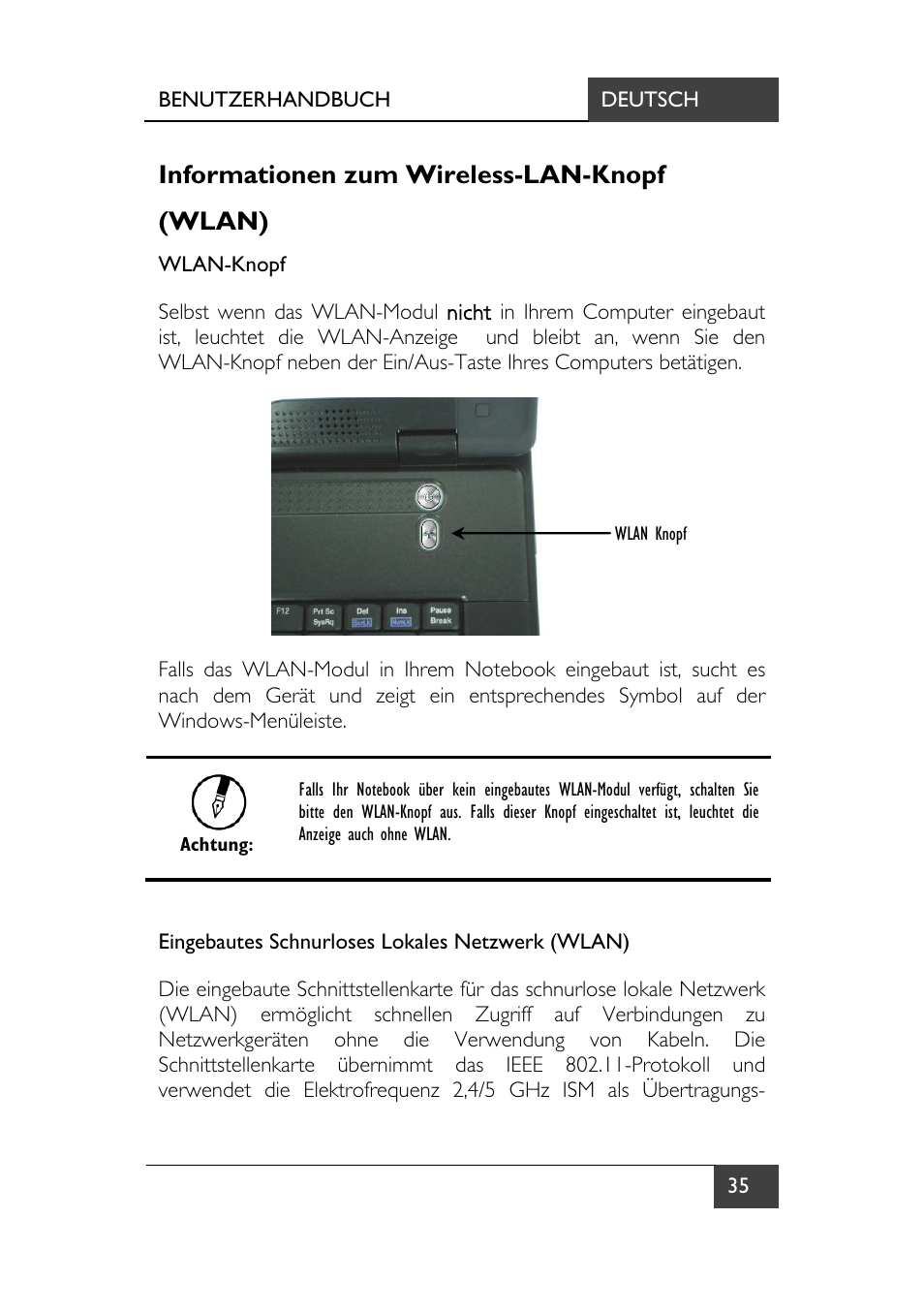 Informationen zum wireless-lan-knopf (wlan) | chiliGREEN X7 User Manual | Page 40 / 198