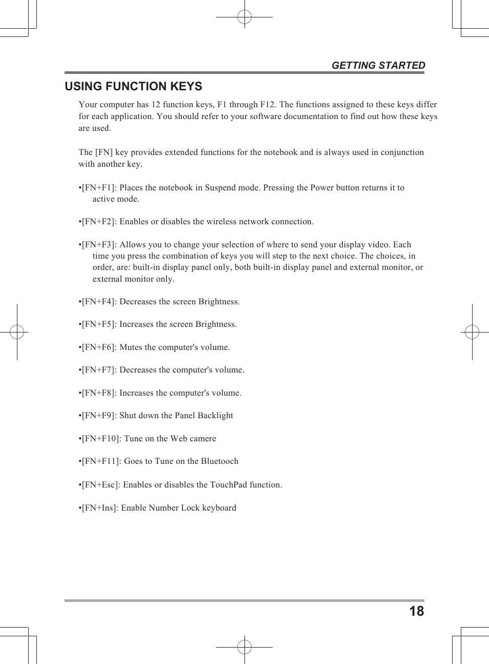 Using function keys | chiliGREEN X501H User Manual | Page 18 / 22