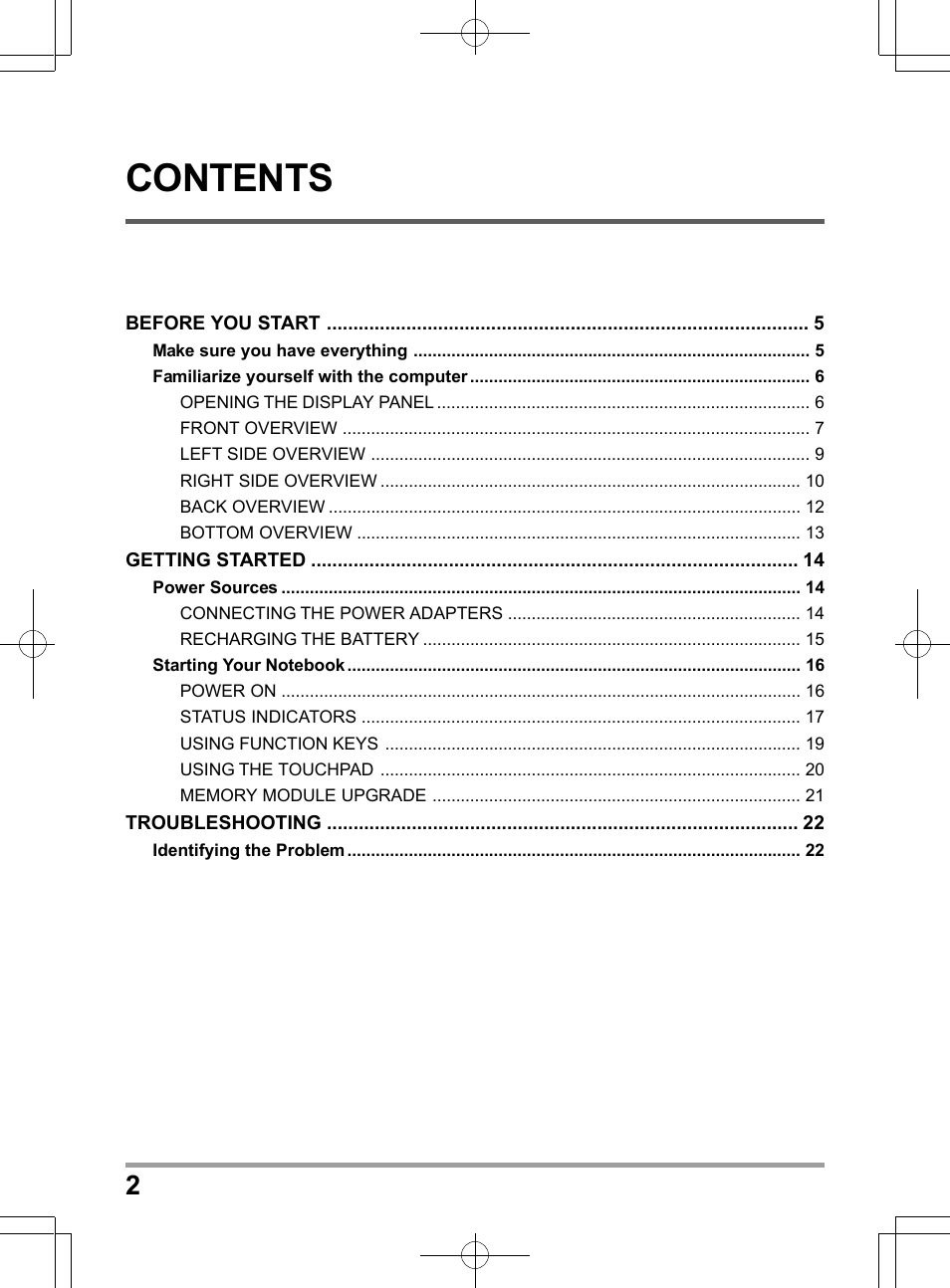 chiliGREEN X501H User Manual | Page 2 / 22
