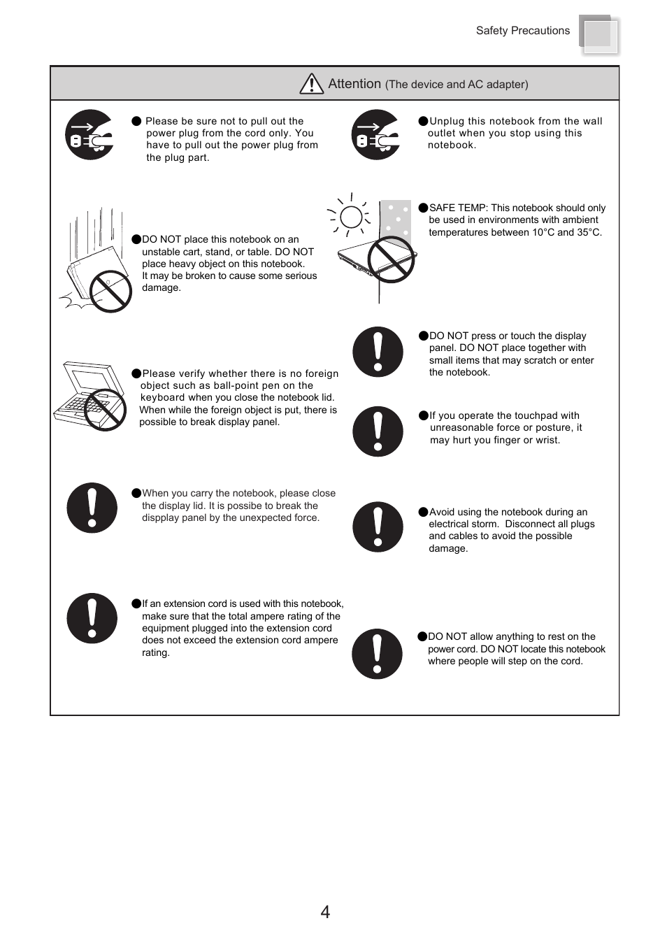 Attention | chiliGREEN X300H User Manual | Page 5 / 22