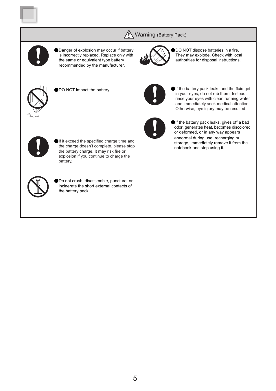 Warning | chiliGREEN X300H User Manual | Page 6 / 22