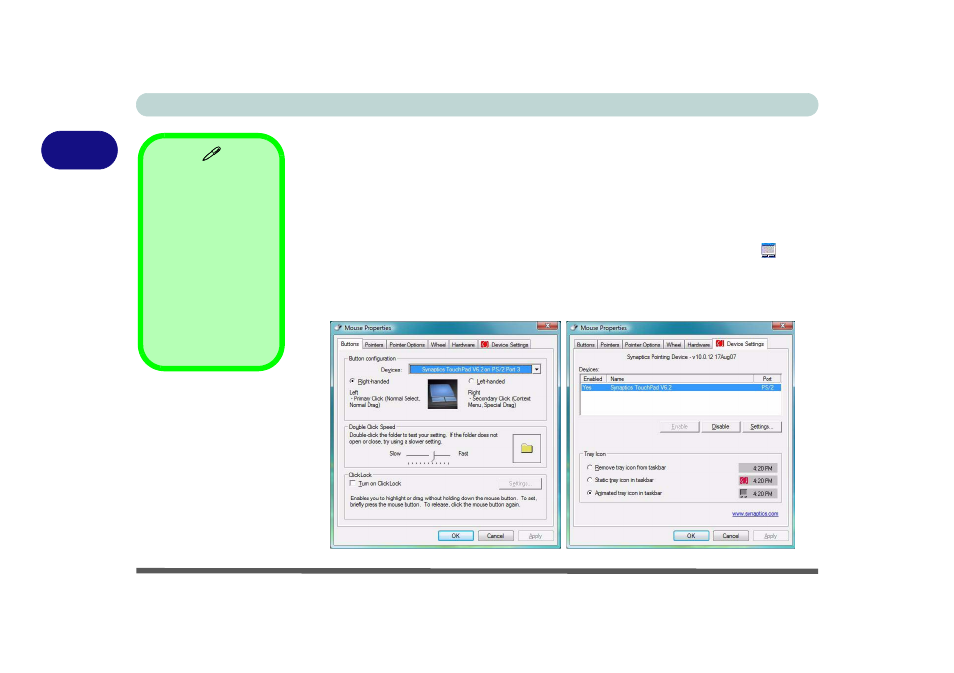 Touchpad and buttons/mouse | chiliGREEN W760K User Manual | Page 52 / 230