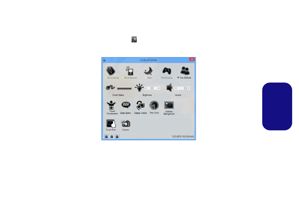 Control center (centre de contrôle), Voir | chiliGREEN W550SU2 User Manual | Page 57 / 114