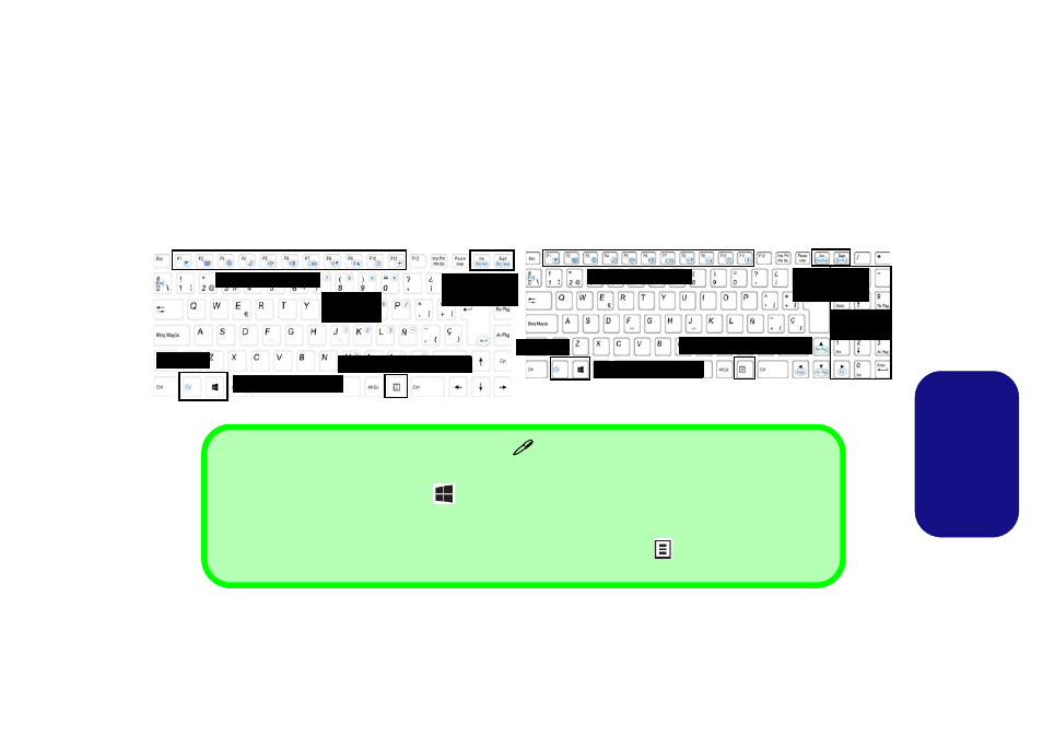Teclado, Es pa ñol | chiliGREEN W550SU2 User Manual | Page 77 / 114
