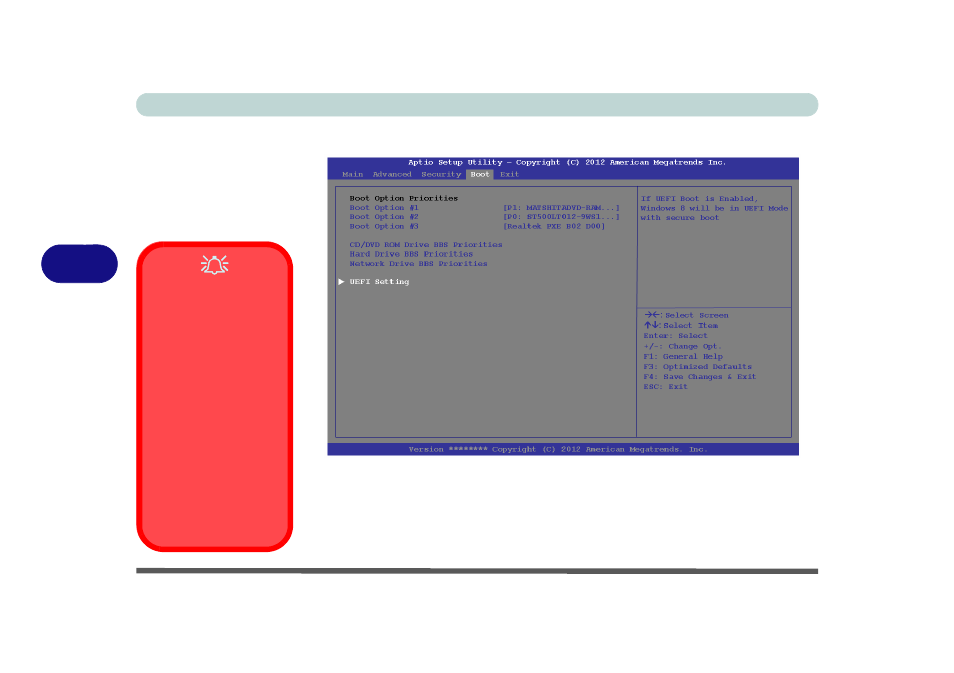Boot menu | chiliGREEN W550SU2 User Manual | Page 126 / 256