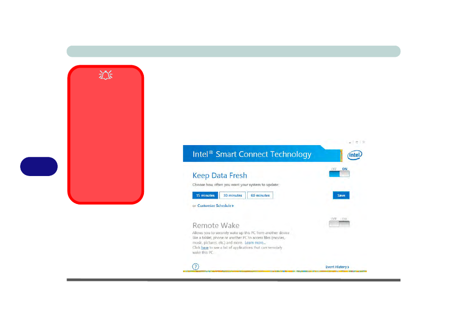 Intel® smart connect technology configuration | chiliGREEN W550SU2 User Manual | Page 188 / 256