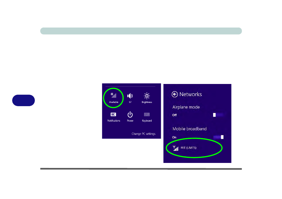 3g configuration in windows, 73g configuration in windows | chiliGREEN W550SU2 User Manual | Page 194 / 256