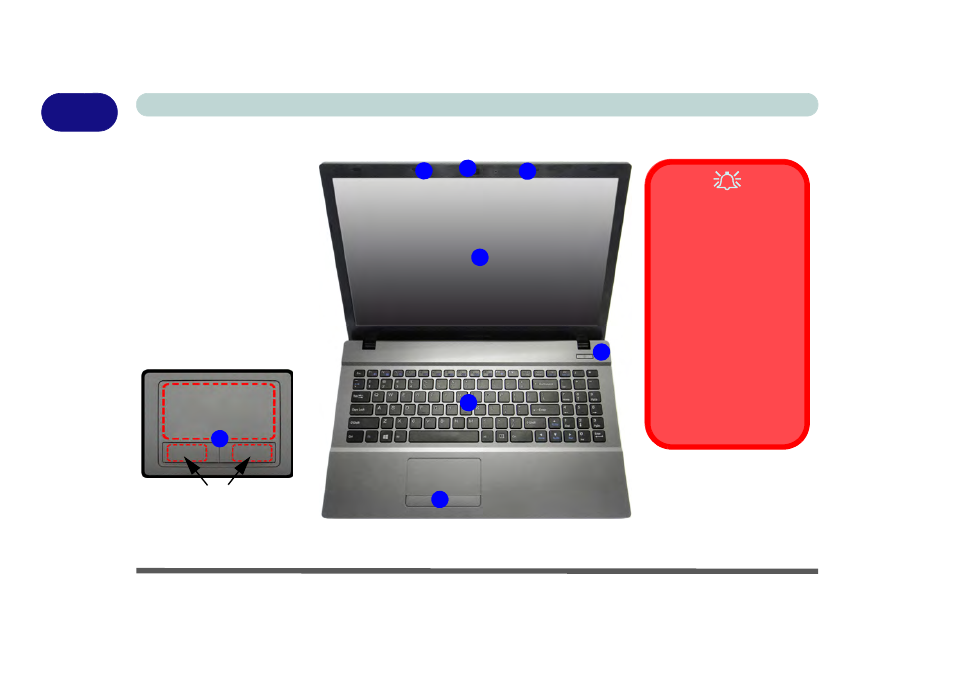 System map: lcd panel open - model b | chiliGREEN W550SU2 User Manual | Page 38 / 256