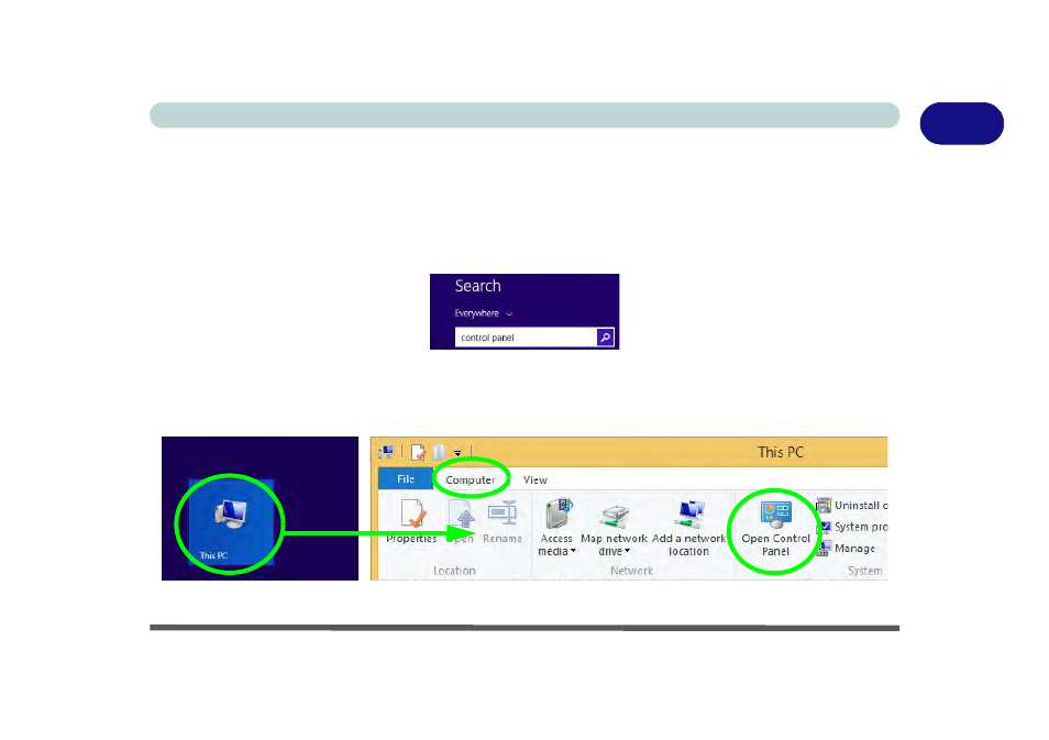 Windows 8.1 control panel | chiliGREEN W550SU2 User Manual | Page 57 / 256