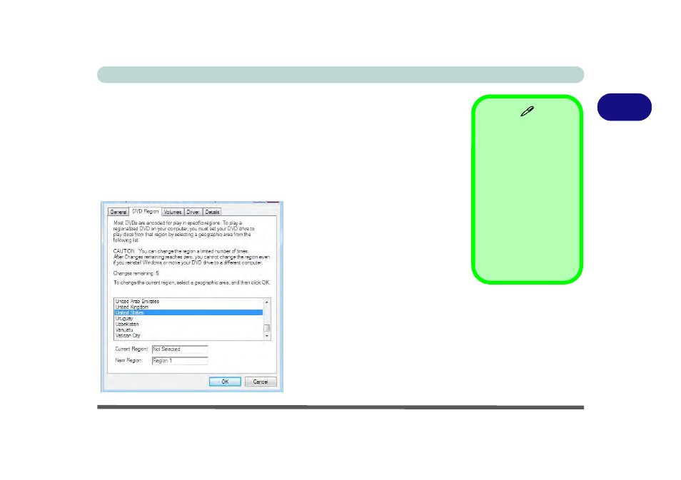 Dvd regional codes, 2dvd regional codes | chiliGREEN W550SU2 User Manual | Page 71 / 256