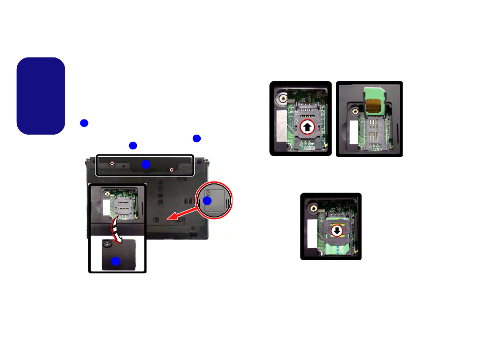 3g module, Usim card insertion, English | chiliGREEN W25BBZ W7 User Manual | Page 19 / 103