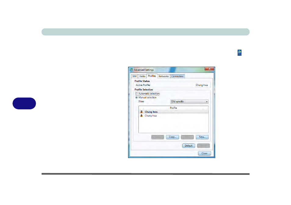 Profiles, Profiles -32, 7profiles | chiliGREEN W25BBZ W7 User Manual | Page 168 / 312