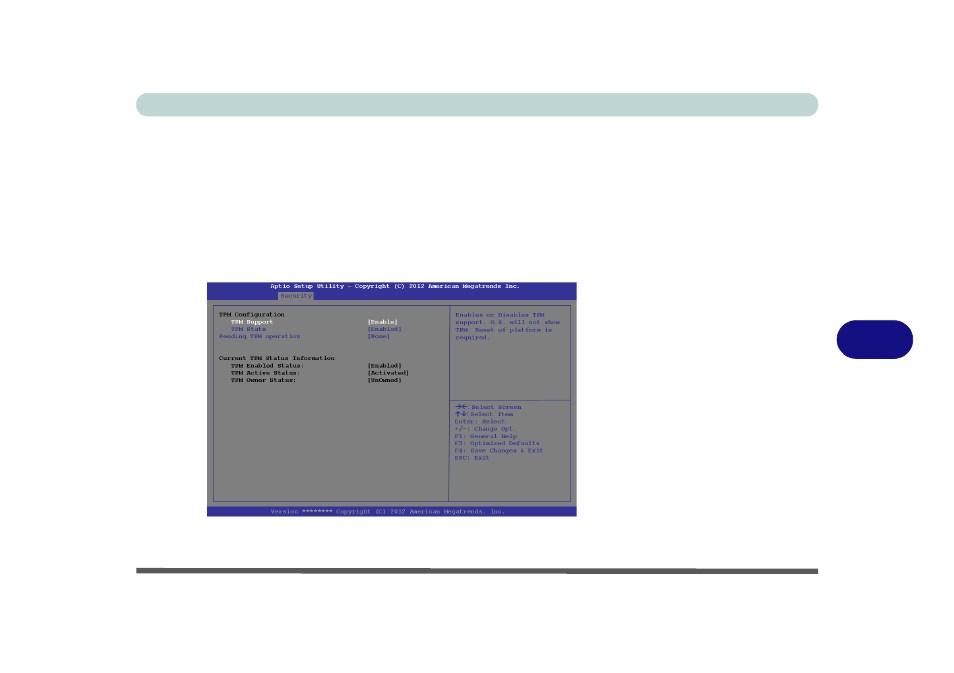 Enabling & activating tpm, Enabling & activating tpm -65 | chiliGREEN W25BBZ W7 User Manual | Page 201 / 312