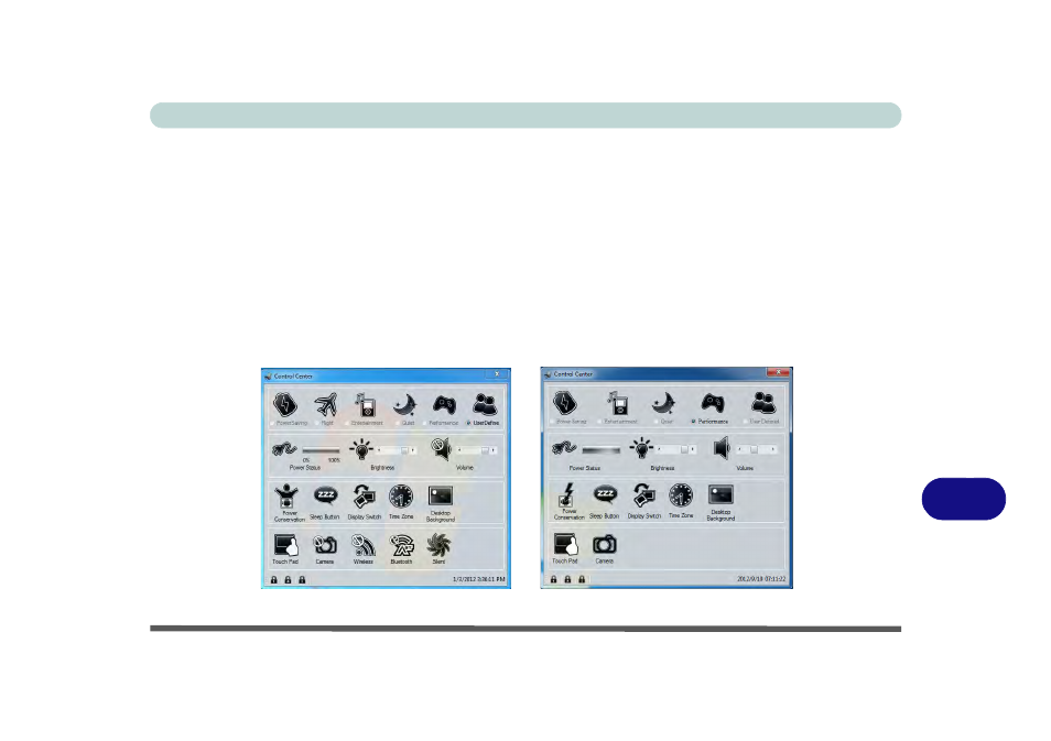 Appendix b: control center, Overview, Control center | Appendix b | chiliGREEN W25BBZ W7 User Manual | Page 235 / 312