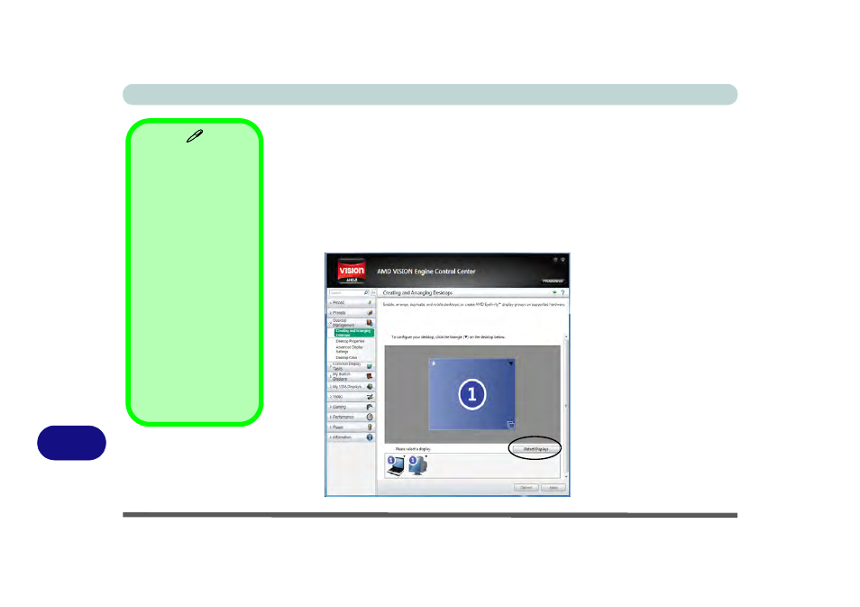 Configuring an external display, Cconfiguring an external display | chiliGREEN W25BBZ W7 User Manual | Page 248 / 312