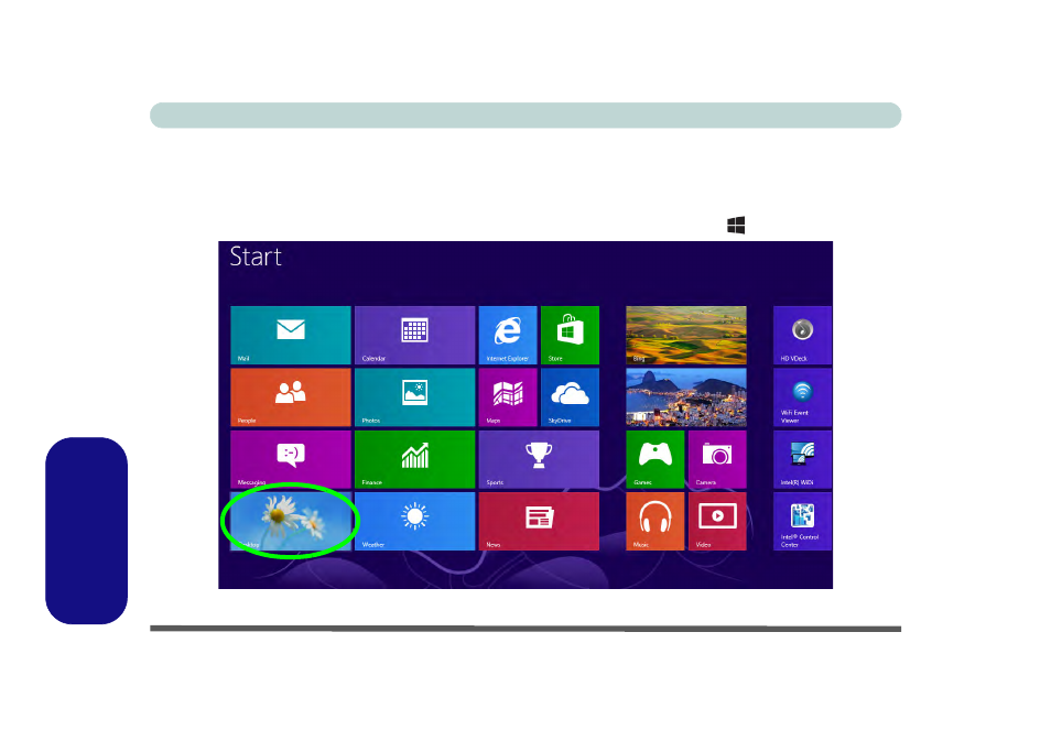 Windows 8 start screen & desktop | chiliGREEN W25BBZ W7 User Manual | Page 268 / 312