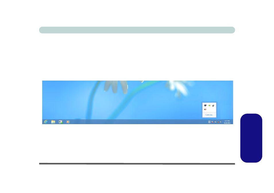 Windows 8 taskbar | chiliGREEN W25BBZ W7 User Manual | Page 277 / 312