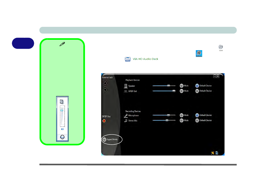 Audio features, Audio features -12 | chiliGREEN W25BBZ W7 User Manual | Page 74 / 312