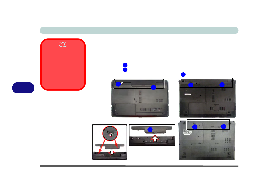 Removing the battery, Removing the battery -4 | chiliGREEN W25BBZ W8 User Manual | Page 124 / 312