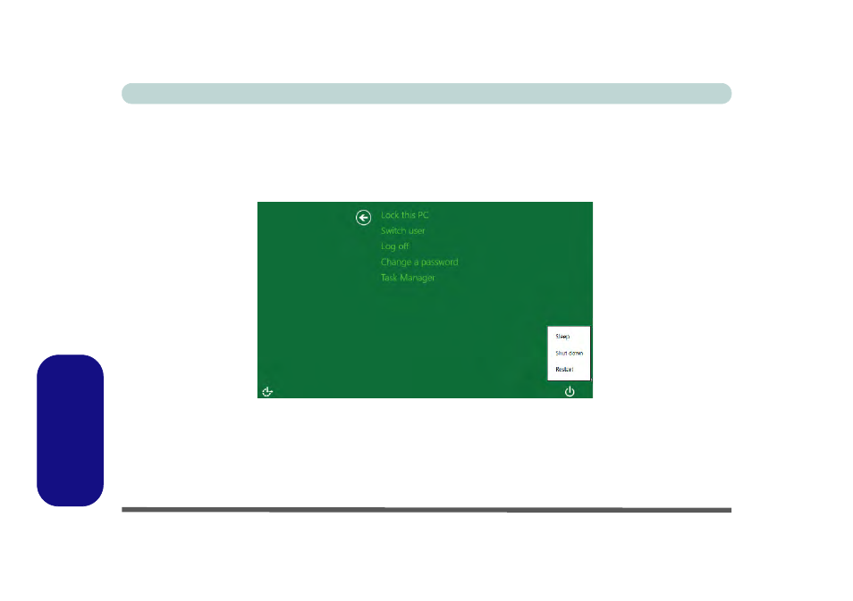 Ctrl + alt + delete key combination | chiliGREEN W25BBZ W8 User Manual | Page 284 / 312