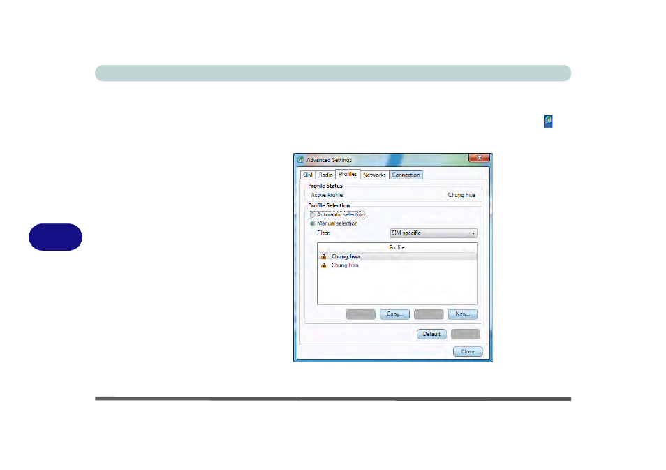 Profiles, Profiles -36, 7profiles | chiliGREEN W251CZQ User Manual | Page 162 / 260