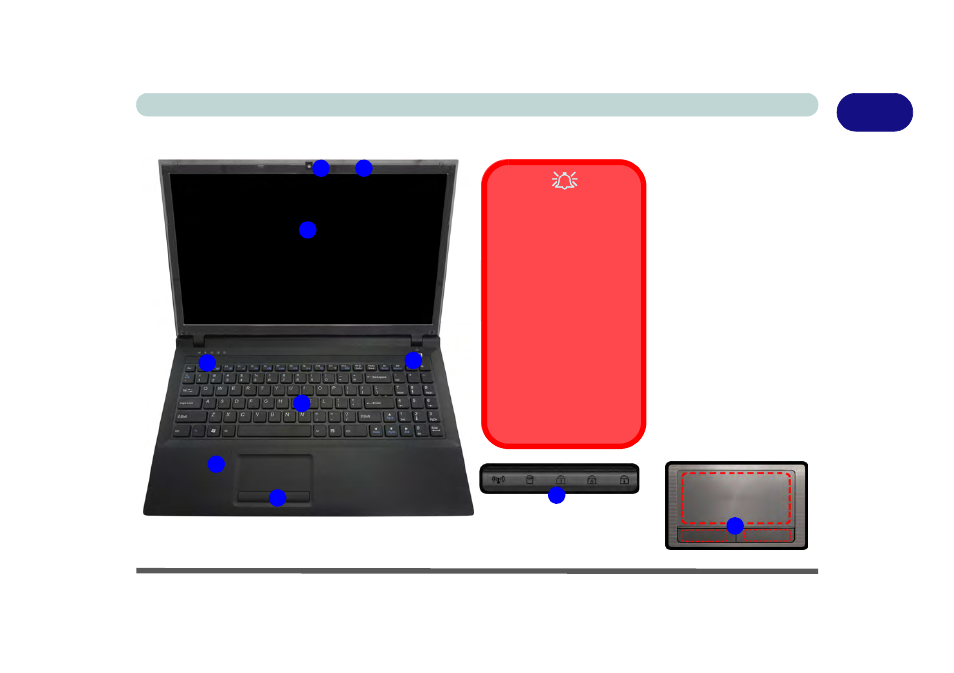 System map: lcd panel open - model b, System map: lcd panel open - model b -7 | chiliGREEN W251CZQ User Manual | Page 37 / 260
