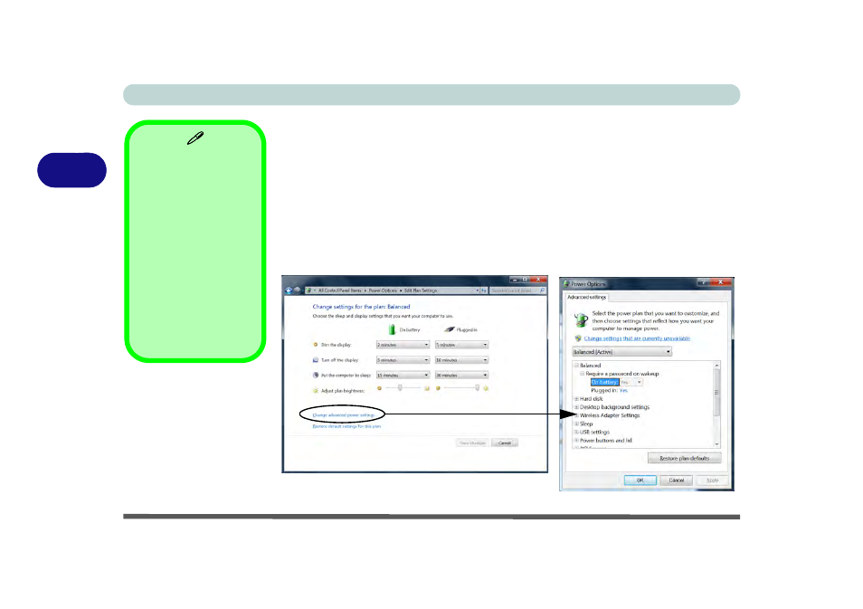 Power plans, Power plans -4 | chiliGREEN W251CZQ User Manual | Page 74 / 260