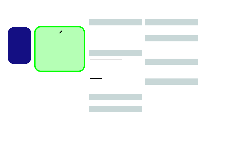 Specifications, English | chiliGREEN W251CZQ User Manual | Page 23 / 113