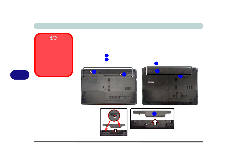 Removing the battery, Removing the battery -4 | chiliGREEN W251BZQ User Manual | Page 118 / 256