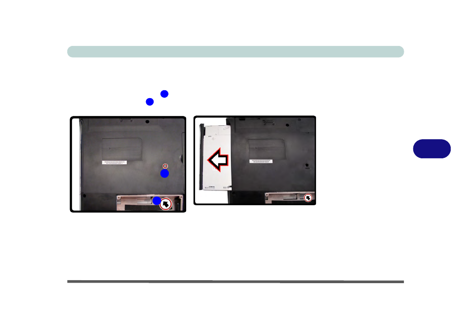 Removing the optical device for model b computers | chiliGREEN W251BZQ User Manual | Page 125 / 256