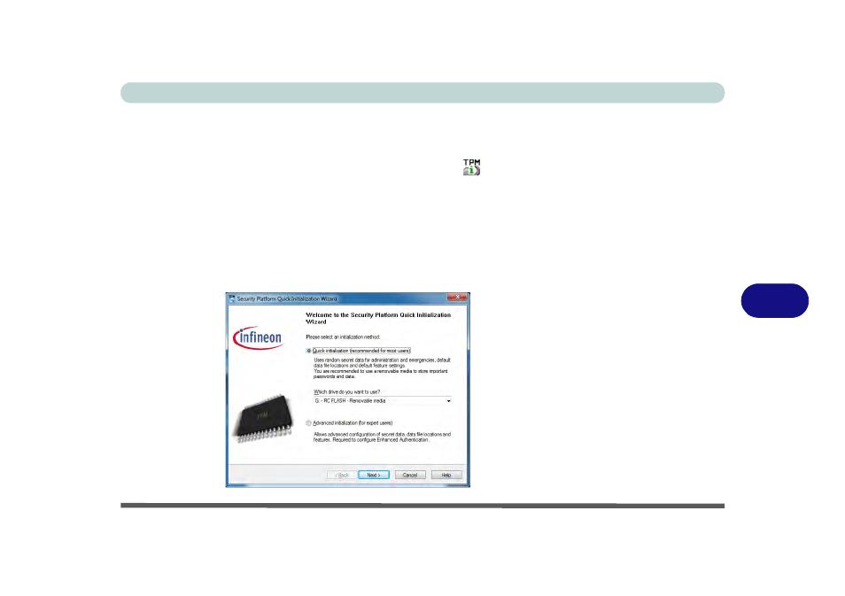Initializing tpm, Initializing tpm -67, 7initializing tpm | chiliGREEN W251BZQ User Manual | Page 197 / 256