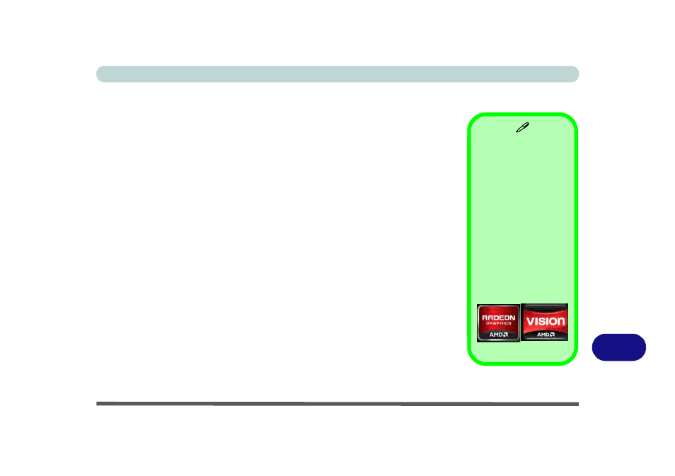 Appendix c: amd video driver controls, Video driver installation, Video (vga) | Amd video driver controls, Appendix c, For instructi | chiliGREEN W251BZQ User Manual | Page 233 / 256