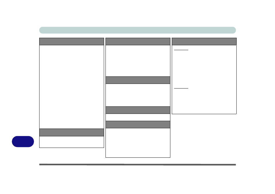 Power, Security, Indicators | Design feature, Operating system, Environmental spec, Dimensions & weight, Specifications d - 4 specifications | chiliGREEN W251BZQ User Manual | Page 256 / 256