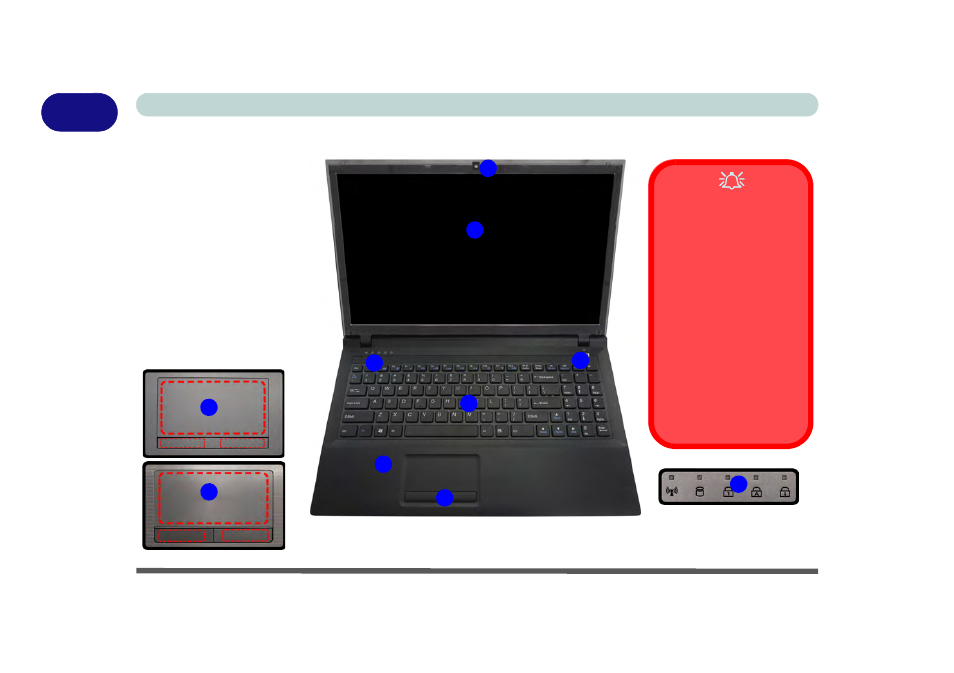 System map: lcd panel open - model b, System map: lcd panel open - model b -10 | chiliGREEN W251BZQ User Manual | Page 38 / 256