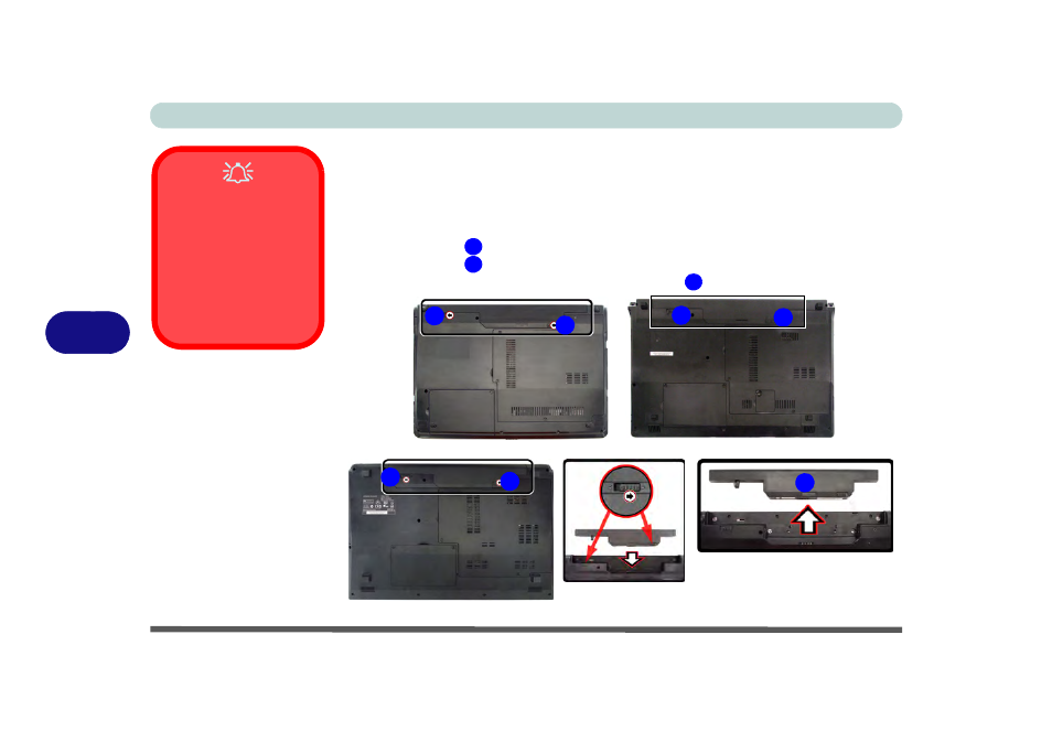 Removing the battery, Removing the battery -4 | chiliGREEN W251BWQ User Manual | Page 116 / 250