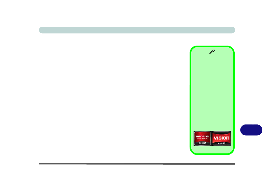 Appendix b: amd video driver controls, Video driver installation, Video (vga) | Amd video driver controls, Appendix b, For instructi | chiliGREEN W251BWQ User Manual | Page 225 / 250