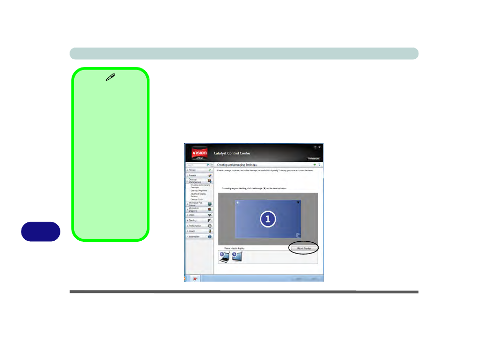 Configuring an external display in the ccc, Bconfiguring an external display in the ccc | chiliGREEN W251BUQ User Manual | Page 218 / 236