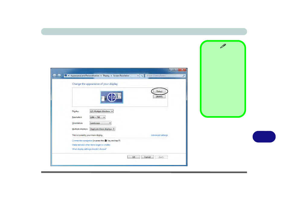 Configuring an external display in windows 7, Bconfiguring an external display in windows 7 | chiliGREEN W251BUQ User Manual | Page 223 / 236