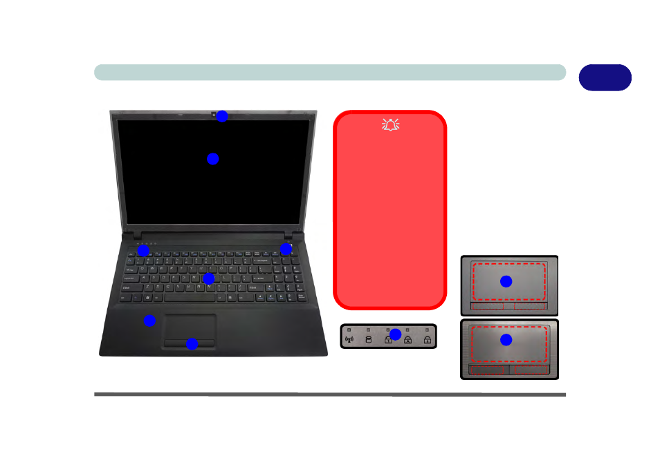 System map: lcd panel open - models b & c, System map: lcd panel open - models b & c -9 | chiliGREEN W251BUQ User Manual | Page 33 / 236