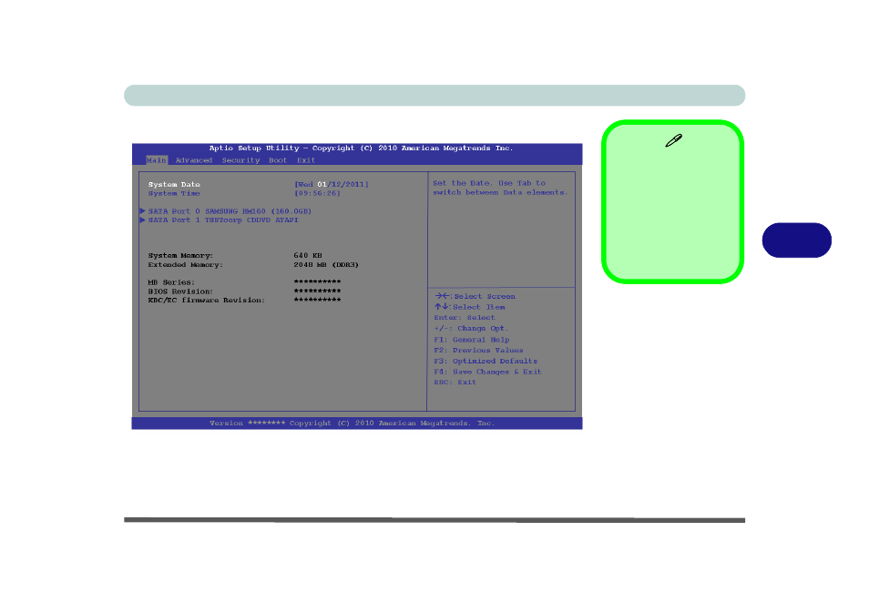 Main menu, System time & date (main menu), Main menu -5 | chiliGREEN W251BUQ User Manual | Page 93 / 236