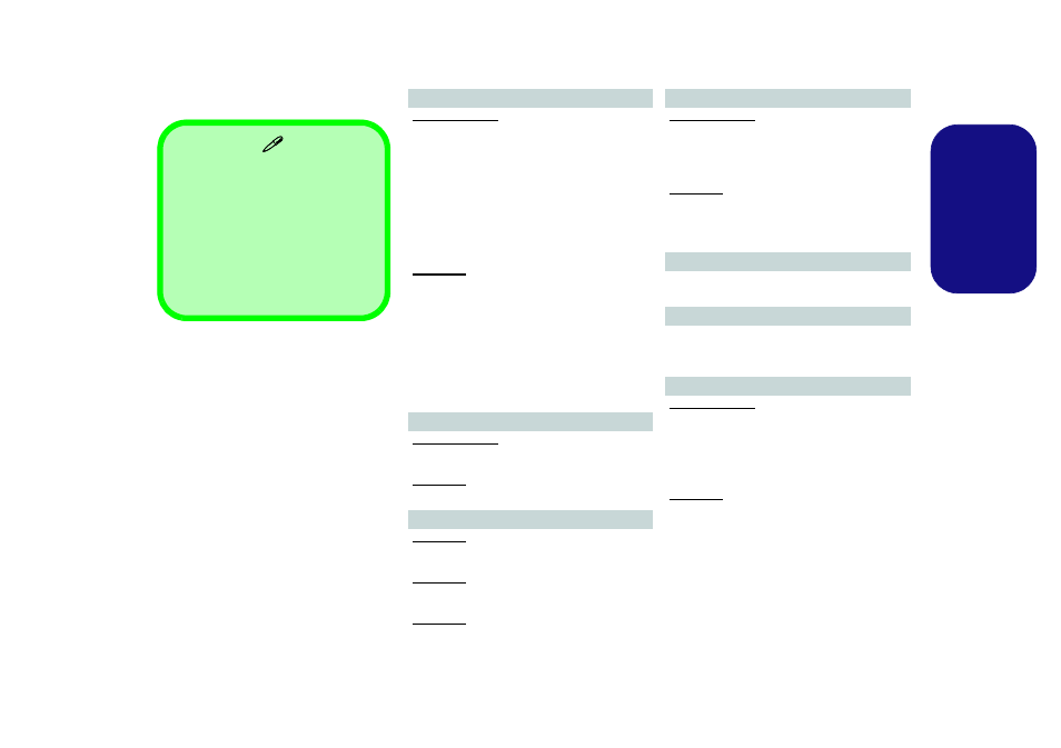 Specifications, English | chiliGREEN W251BUQ User Manual | Page 18 / 83